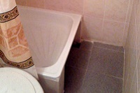 ванная комната в стандартных номерах, гостиница Заря, Владимир